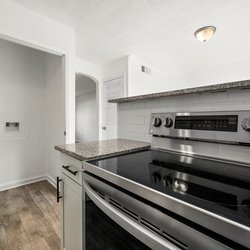 kitchen at Polaris at Camp Creek located in College Park, GA